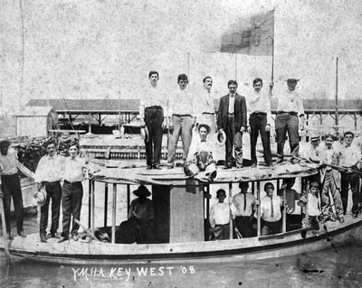 Members of the Young Men’s Hebrew Association on an outing, 1908. State Archives of Florida.Picture