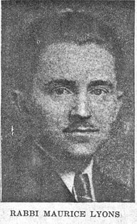 Photo portrait of Rabbi Maurice Lyons, n.d.