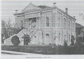 w Early GALVESTON Jewish Congregation B'NAI ISRAEL 1868 Texas newspaper JUDAICA 